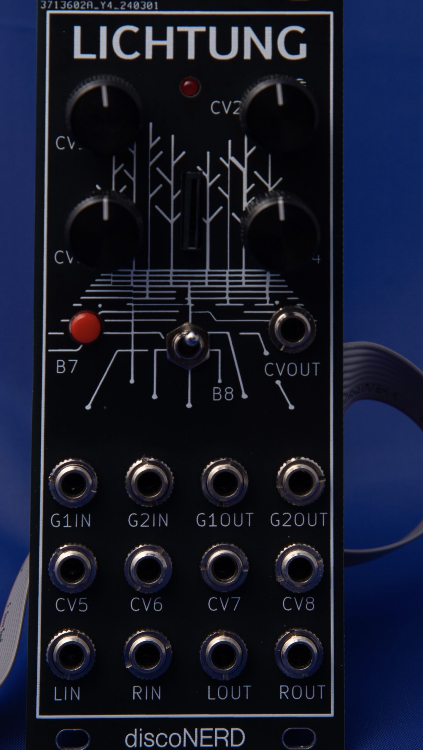 Front view of 10HP Lichtung module.